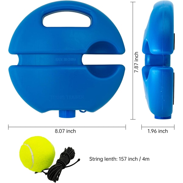 Tennistränarreboundboll, bärbart träningsverktyg