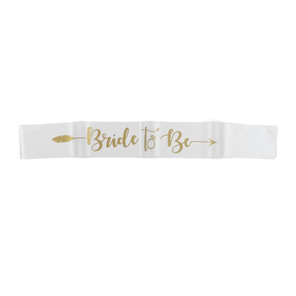 8 st Brud Brudtärna Sash Guld Bokstäver Hypoallergen Material Bröllop Brud Till Vara Sash Set för Bröllopsfester Vit Grön