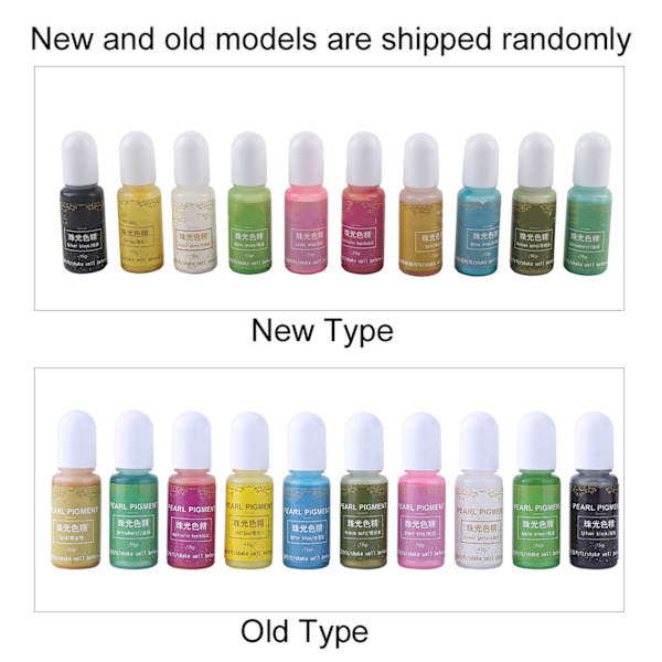 10 färger 15g Epoxi UV-harts Färgämne Färgämne Pigment DIY Konst Hantverk (#A)