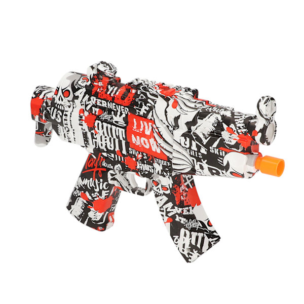 Elektrisk vattenpistol leksak automatisk vattenboll skytte spel för över 14 år gamla barn pojkar graffiti röd 30000 gelboll