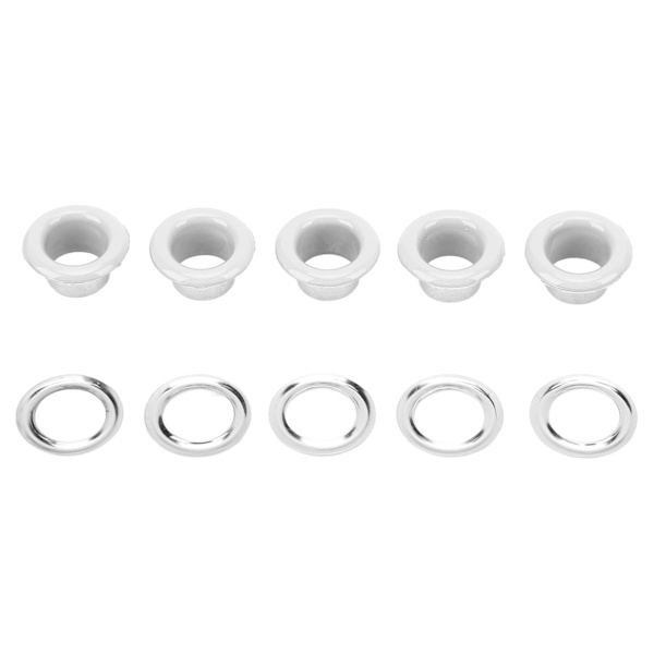 500 set 8mm öljettögla kit rostskydd metall läder öljetter kit öljetter verktygssats för reparation dekoration vit