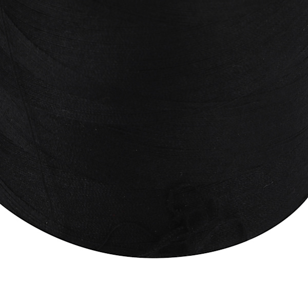 2 st 402 Sergertråd Premium Polyester Fray Resistant Fadeless Hållbar Robust Allmänt Använd Svart Tråd