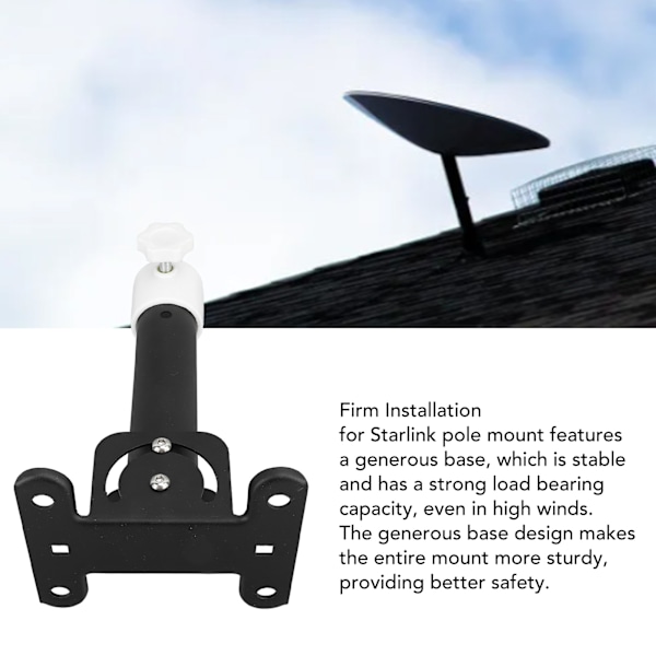 Justerbart takfäste för Starlink Internet Kit, kolstål, satellitinternetmonteringssats för Starlink V2