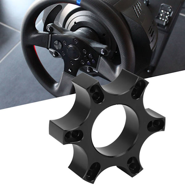 Styrplatta i aluminiumlegering 70 mm avstånd för Thrustmaster T300RS med 13‑14 tum ratt