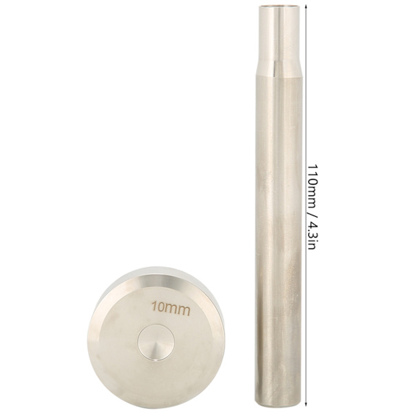 10mm Dubbelsidig Nitar Stans Läderhantverk Knapp Installationsverktyg Sättare Bas Kit