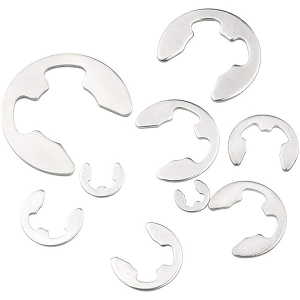 400 stycken extern snapringhållare kit rostfritt stål intern circlip ring 13 storlek M1.5 - M15 sortiment E-circlip ring kit med förvaringslåda