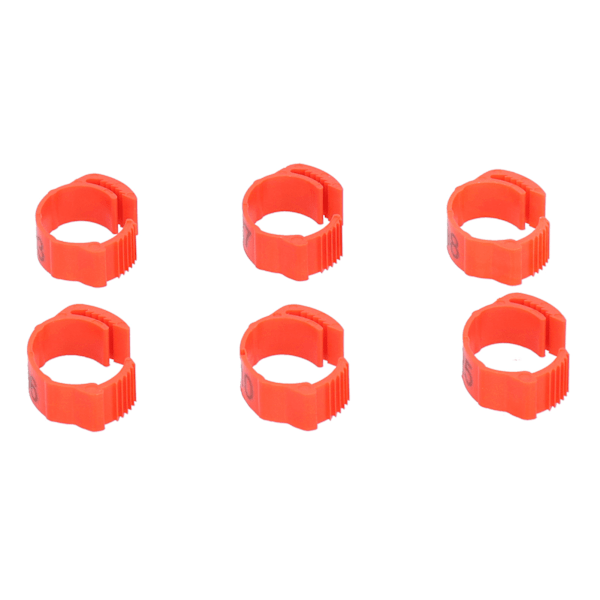 Fotklämma Ring Identifieringsmärke, Högkvalitativ Plast Flerfärgade Benband Enkel Clip-On Design för Fjäderfäidentifiering