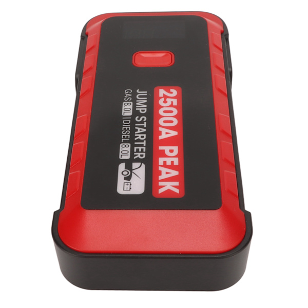 Bilbatteri Starthjälp 2500A 25800mAh USB Snabbladdning LCD-display Bärbar Starthjälp för 12V Fordon Camping