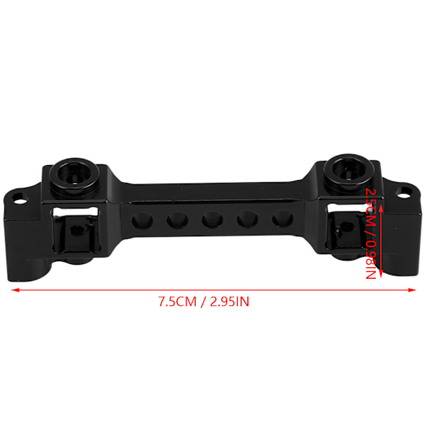 Metall Front Rear Car Shell Column Mount för Traxxas TRX-4 1/10 Scale RC Bil (Svart)