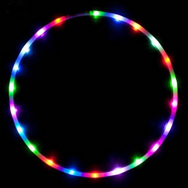 LED Hoop Lättvikt Träningsbågar LED Light Up Hoops Dansbågar för barn och vuxna