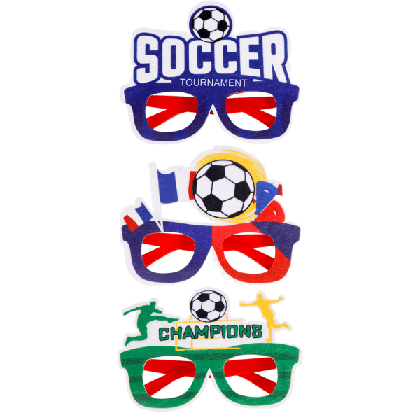 3 st Soccer Party Solglasögon 2022 World Glasses Novelty