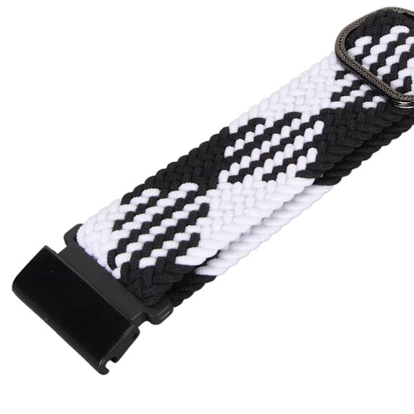Nylon klockarmband ersättning elastisk andningsbar väv justerbar 26mm spänne klockarmband för Vertix 2 svart vit