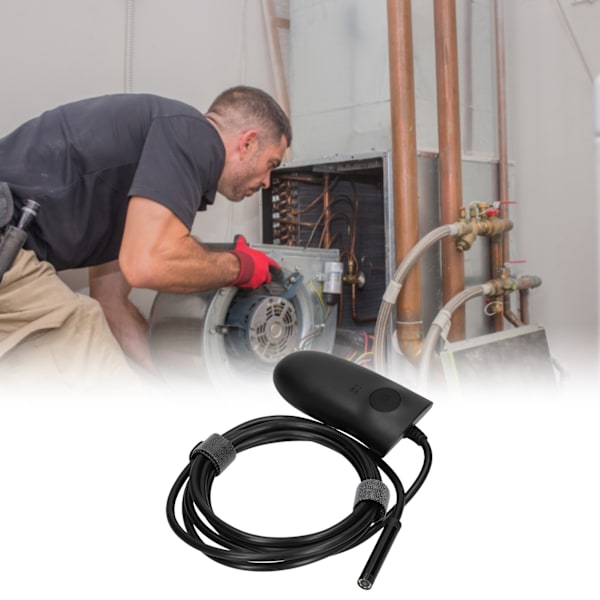 WiFi Endoskop LED Vattentät Halvstyv Kabel Industritillbehör 500W 8mm HD802 DC 5V (5 meter (16,4ft))