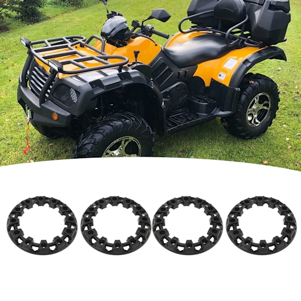 4 st Hjulkapsel Trimskydd Navkapslar Däckskydd Fälgkapsel Universal för ATV Go Kart 6 tum (OD: Ca. 170 mm/6,7 tum, ID: Ca. 110 mm/4,3 tum)