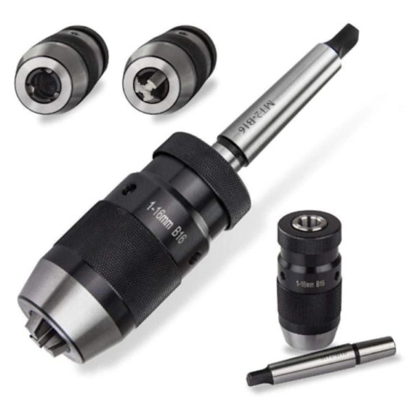 Borrchuck nyckellös borrchuck 1-16mm B16 med konisk dorn MK2 drivflikCondition:Ny