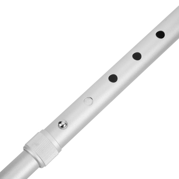 Bärbar aluminiumlegering frostad halkfri käpp för äldre, multifunktionell hopfällbar ultralätt TBR-handtag käpp silvervit