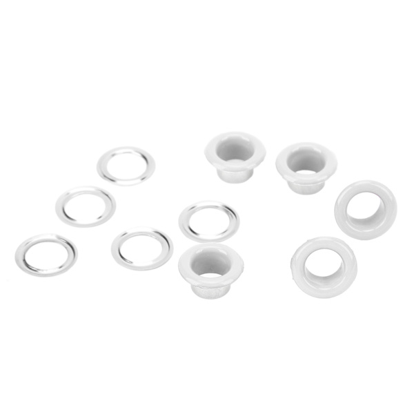500 set 8mm öljettögla kit rostskydd metall läder öljetter kit öljetter verktygssats för reparation dekoration vit