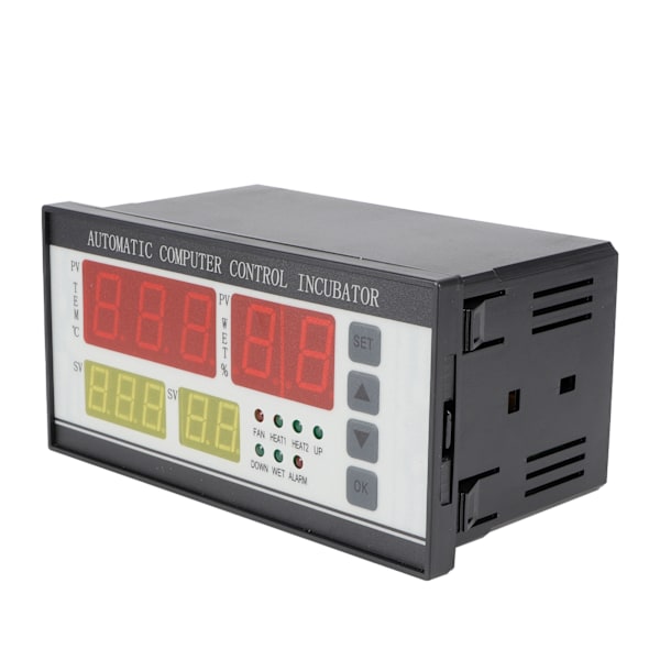 220V Inkubator Termostat Hög Noggrannhet Automatisk Äggvridning Temperatur Fuktighetskontroll