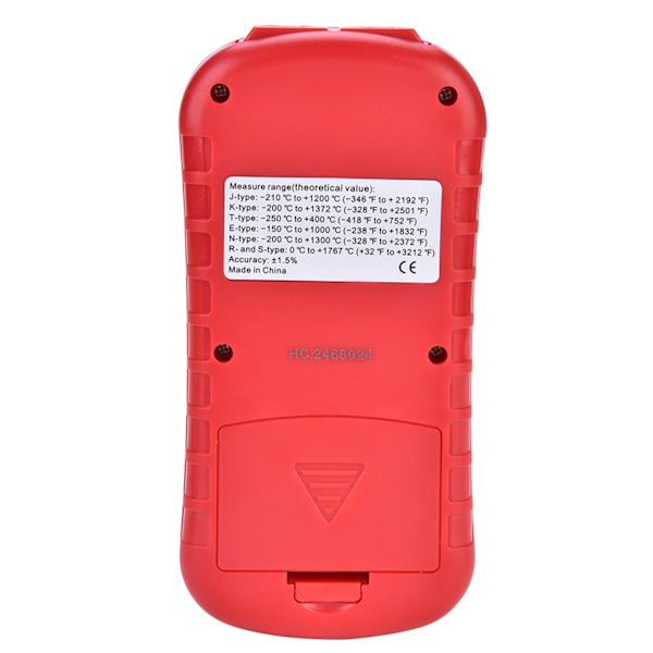 GM1312 Digital Termometer Dubbelkanal LCD-display Temperaturmätare