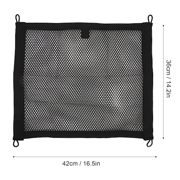 42x36cm Liten Lastnät Elastiskt Sträckbart Fickförvaring Mesh Nät Universellt Bil Lastbil Lastnät 42x36cm