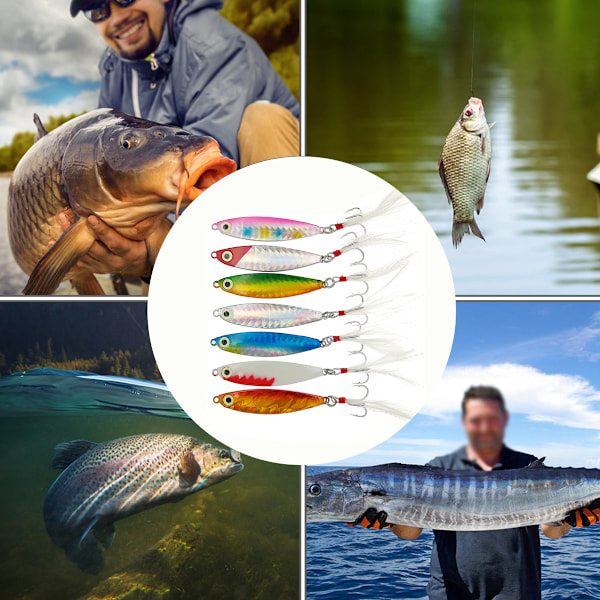 Kastmete väg järnplatta blyfisk makrill kastmete långdistans rött huvud falskt bete