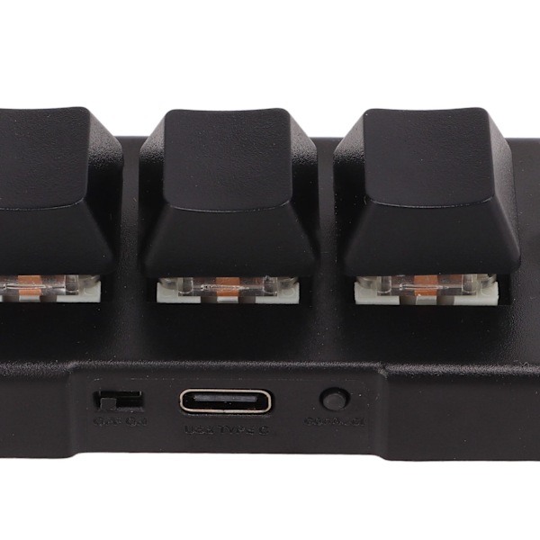 Mini 3-knappskontrolltangentbord med USB-kabel, anpassningsbart ratttangentbord, programmering av makrotangentbord