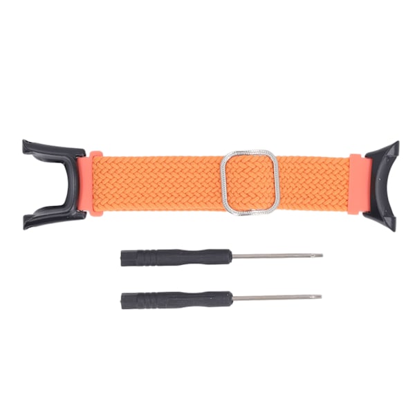 Vävd Nylon Klockarmband Tvättbart Justerbar Storlek Snabbkoppling Klockarmband för Suunto Ambit 1 2 2S 2R 3 Sport 3 Peak Orange