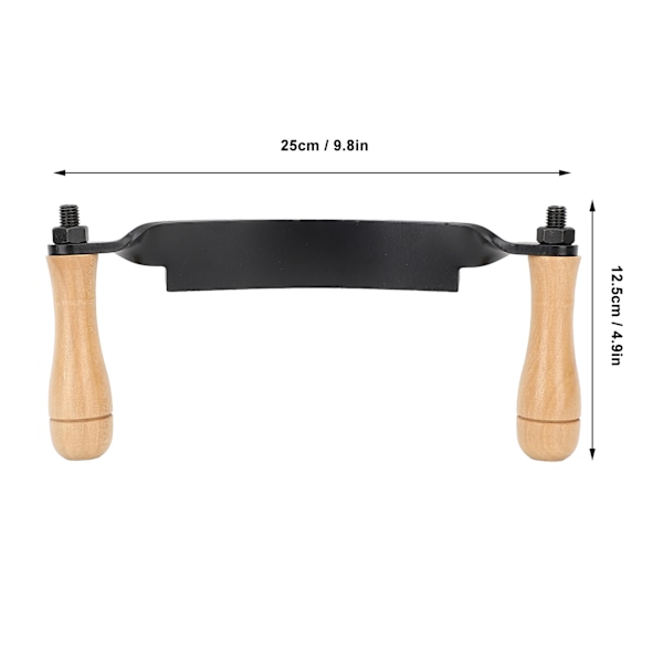 Dragkniv Ergonomisk Effektiv Bekvämt Grepp Trädbarksskalare för Träbearbetning Böjd Typ