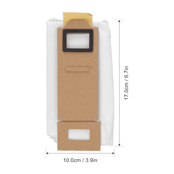 6 st dammsugarpåsar dammsugarersättningsdelar för Xiaomi Roborock T7S Plus EU-version