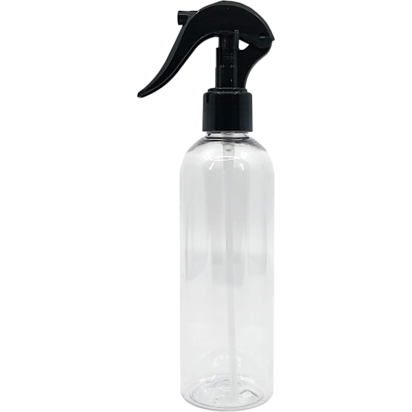 Elegant Design Kraftig Påfyllningsbar Sprayflaska, Transparent Återanvändbar Läcksäker Triggerbehållare för Alla Rengöringslösningar, BPA-fri 250 ml