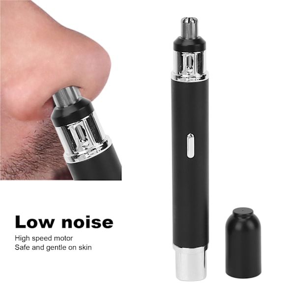 Näshårstrimmer USB Mini 2 i 1 Bärbar Lågbrus Hög Hastighet Öronhårstrimningsmaskin Svart