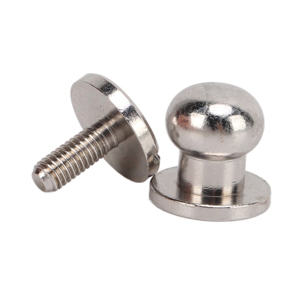 20 set mässingsnitar silver slitstyrka DIY-projekttillbehör för bälteshandväskor 10x8mm