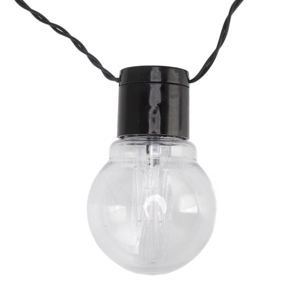 LED-slingor 20 LED-lampor Vattentäta utomhus ljusslingor för trädgård Bakgård Veranda Bistro Camping 26,2 fot