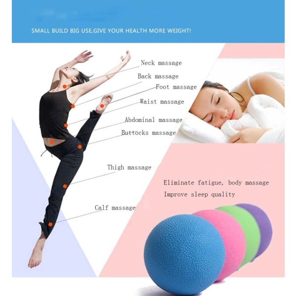 Bärbar Fitness Injection Fascia Ball Massageboll Deep Muscle