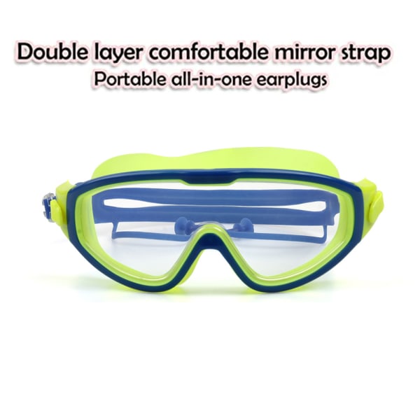 Simglasögon för barn, frisikt simglasögon, grönt