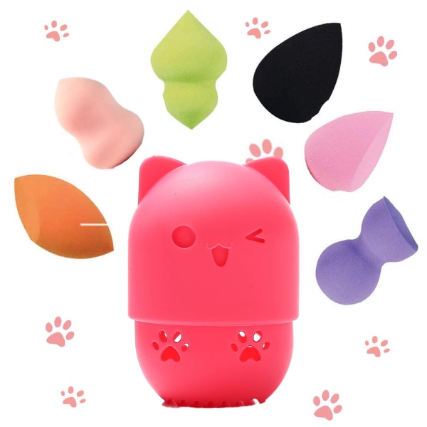 Silikon Makeup Sponge Reseskyddande Plastic Beauty Blender