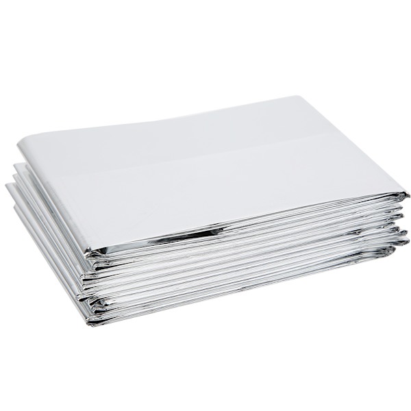 5PCS PET Aluminium Plätering Silver Reflekterande Utomhus Bärbar Nödöverlevnad Sovsäckar för Jordbävning
