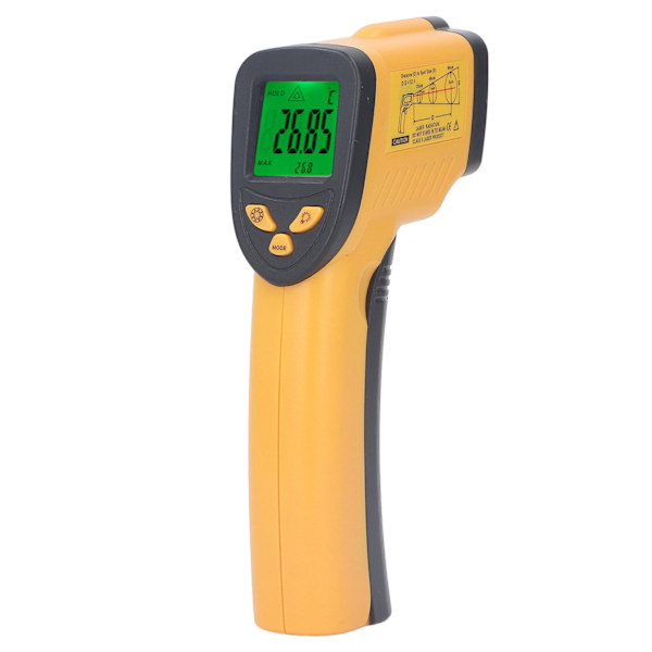 Infraröd Termometer Digital Display Beröringsfri Temperaturpistol ‑50‑600℃ Temp Gun