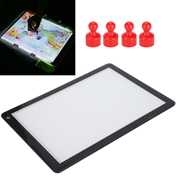 Painting Brightpad Copy Graffiti LED Panel 3 Light Adjustable Electronic Drawing Board 5V 1A