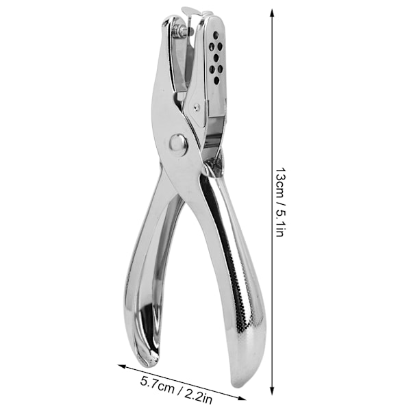 Hobby Pappershålslag För Skola Standard, Hållbar Solid Metallkonstruktion Med Förnicklad Finish, Snabbt Hålslag Och Spånhållare För