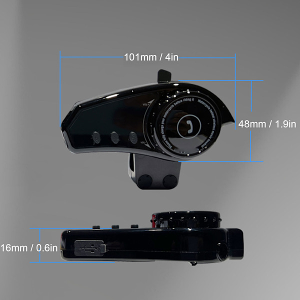 Hjälm Hörselskydd Kit Bluetooth Hörlurar Musik Headset för Utomhus Elcykel Motorcykel Inbyggt Batteri