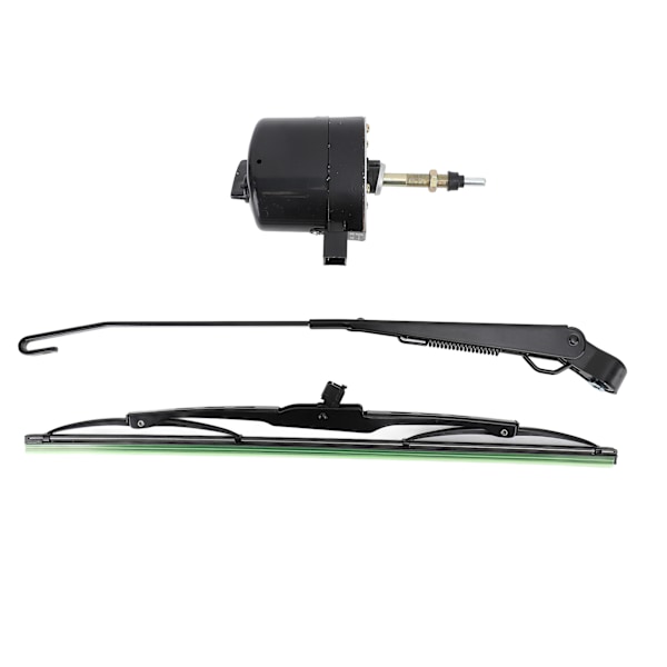 Vindrutetorkarmotorsats 7731000001 Lång Axel 12v Universal Torkarmotor med Arm och Blad för Fiskebåt ATV UTV