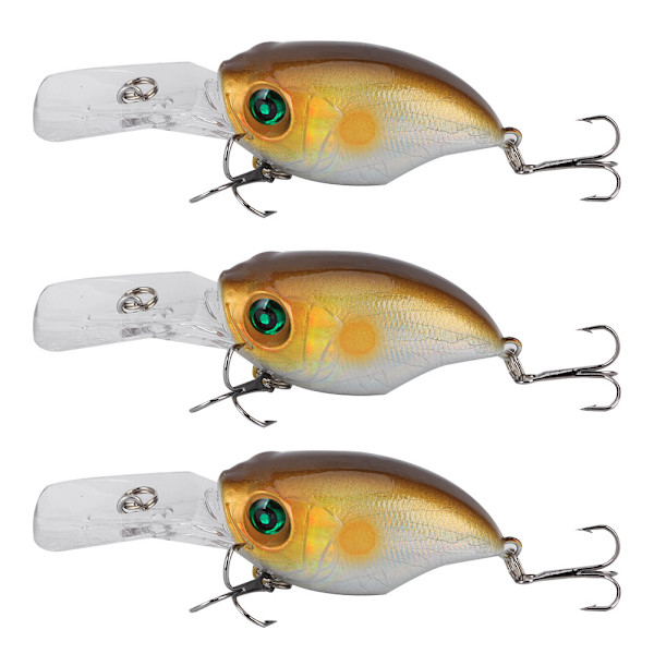 3PCS Djupdykande Skrapa Lockbete Konstgjord Simulering Livsliknande Bete Fiskeutrustning5#