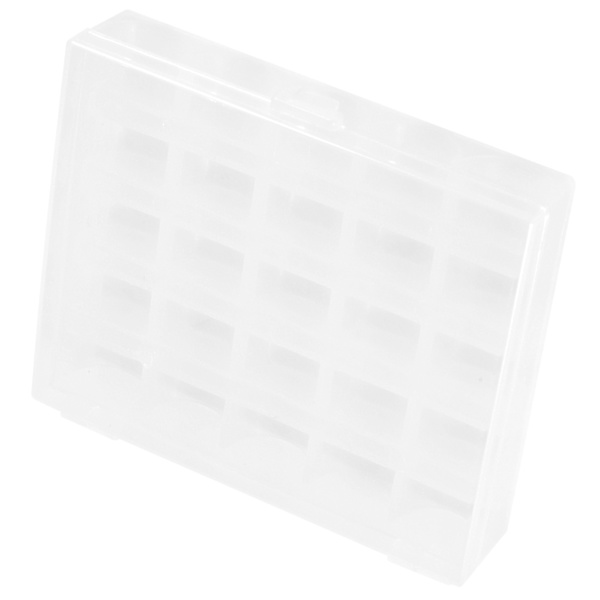 1 st Plast Tom Spolhållare Symaskin Spole Organiserare Förvaring Klar Box för 25 Spolar