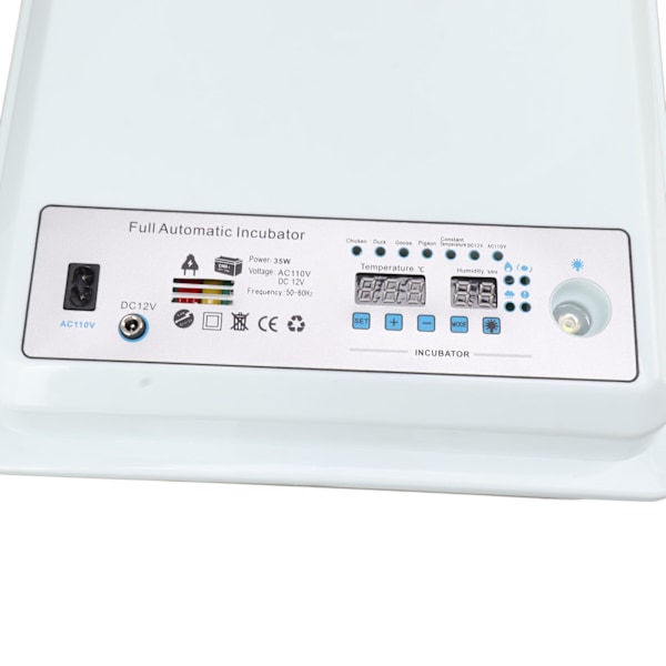 Automatisk äggkläckningsmaskin 24 ägg Digital fjäderfäkläckningsmaskin Temperaturkontroll Automatisk vändning Kläckningsmaskin för hemmagård EU-kontakt 220V