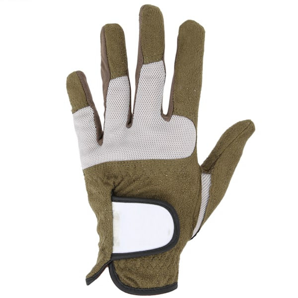 Män Golfhandskar Vänster Hand Mikrofiber Svett Absorberande Mjuk Andas Golfhandskar Armégrön 25#
