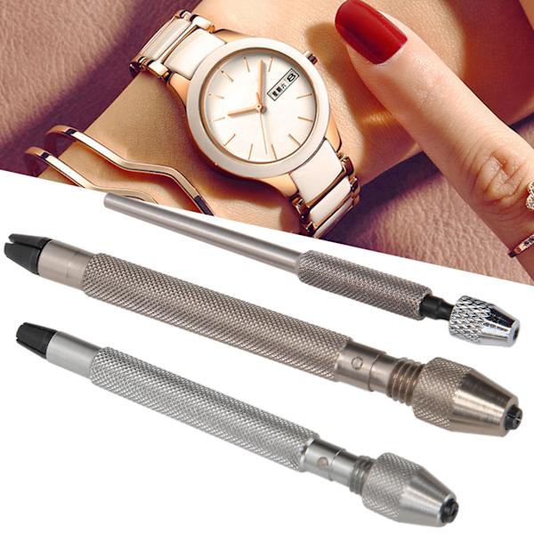 3-delad professionell handborr med stift, verktygssats för klockreparation, tillbehör för urmakare