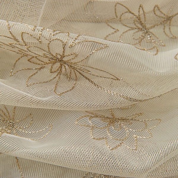 Kort fönstergardin blommig broderad skugga sovrum vardagsrum kök inredning (#1)