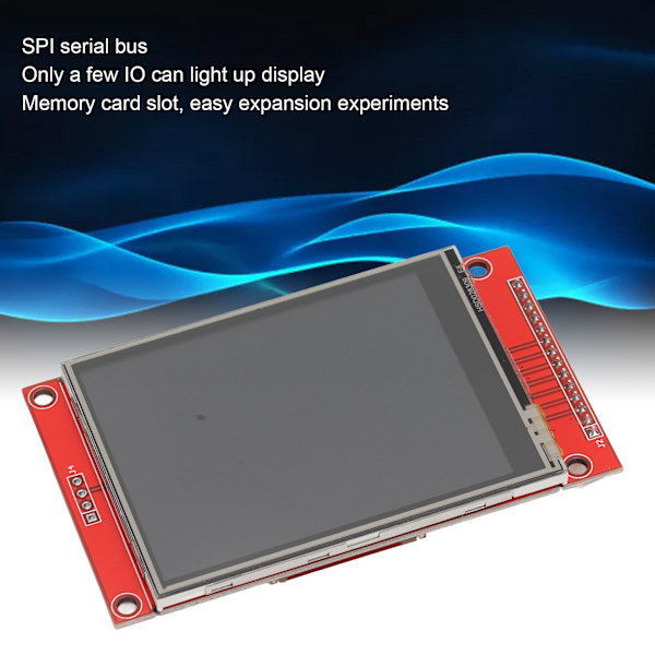 TFT LCD-displaymodul 2,8 tum SPI-pekskärm 9 IO med PCB 5V 3,3V ILI9341 240X320 upplösning med penna