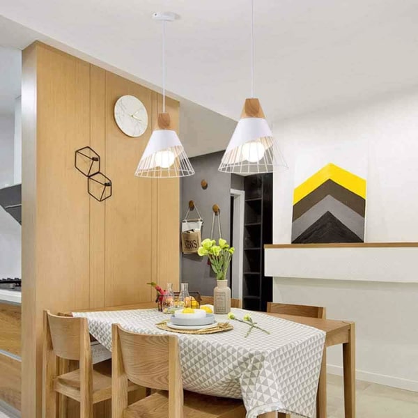 LED Modern Enkel Kök Vardagsrum Korridor Hängande Ljusarmatur Kreativ Konform Järnbur E27 / MAX 60W / Diameter 25CM / Kabelhöjd 100CM